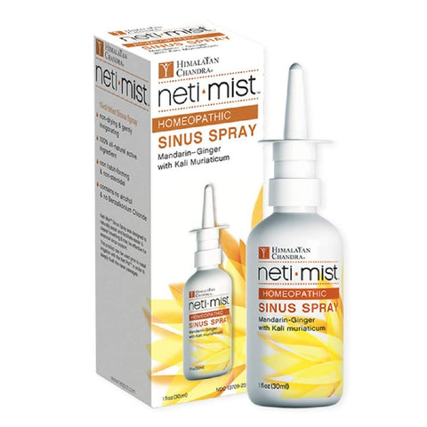 Himalayan Chandra Neti Mist Sinus Spray Tangerine Ginger & kali Muriaticum-1 Oz
