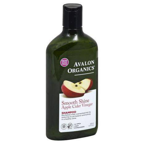 Avalon Organics Shampoo, Smooth Shine, Apple Cider Vinegar - 325 Milliliters