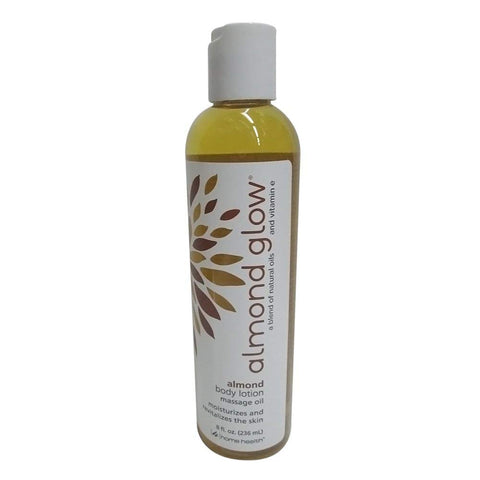 Home Health Almond Glow Almond Body Lotion Massage Oil-8 Oz