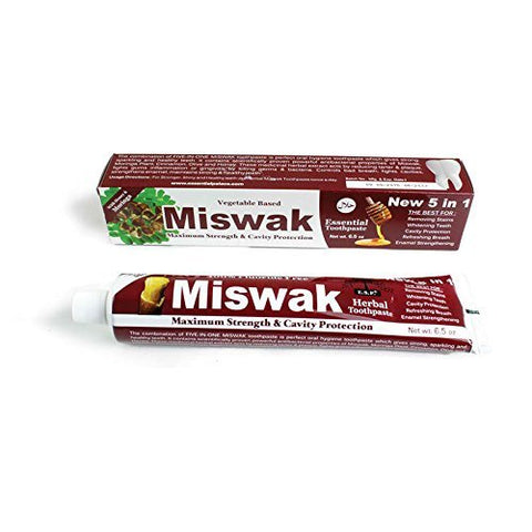 Essential Miswak Tooth Paste With Honey & Moringa-6.5 Oz
