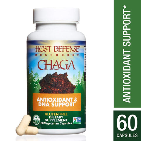 Host Defense Chaga Antioxidant & DNA Support-60 Vegetarian Capsules