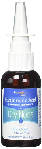 Hyalogic Hylamist HA Nasal Mist Hyaluronic Acid & Grape Fruit Seed Extract-2 Oz
