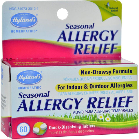 Hyland's Allergy Relief For Indoor & Outdoor Allergies-60 Quick Dissolving Tablets