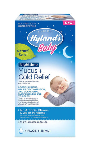 Hyland's Baby Nighttime Mucus+ Cold Relief-4 Oz