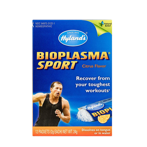 Hyland's Bioplasma Sport Citrus Flavor 12 Packets-24 g