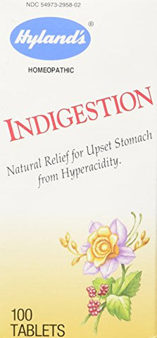 Hyland's Indigestion Natural Relief For Upset Stomach Hyperacidity-100 Tablets