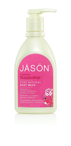 Jason Invigorating Rosewater Body Wash-30 Oz