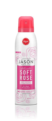 Jason Dry Spray Deodrant Soft Rose-3.8 Oz