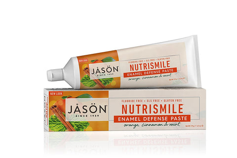 Jason Nutri Smile Antiplaque & Enamel Defense Paste Orange Cinnamon and Mint-4.2 Oz