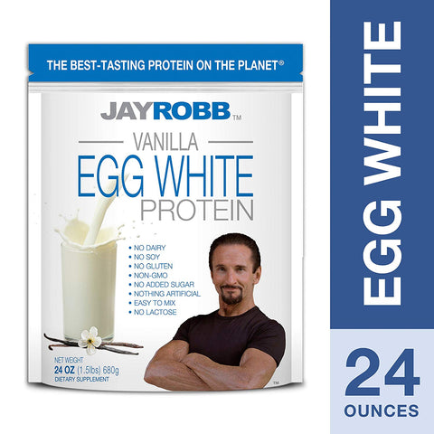 Jay Robb Egg White Protein Vanilla Flavor-24 Oz
