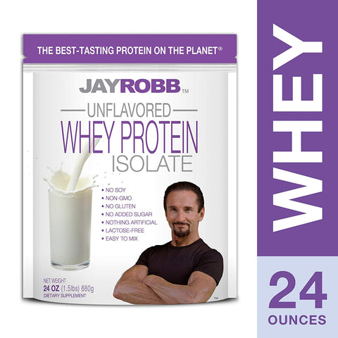 Jay Robb Whey Protein Isolate Unflavored-24 Oz