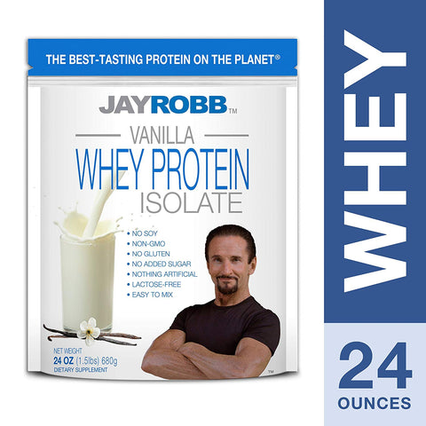Jay Robb Whey Protein Vanilla Flavor-24 Oz