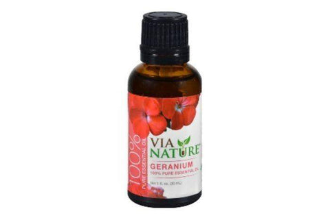 Via Nature 100% Pure Essential Geranium Oil