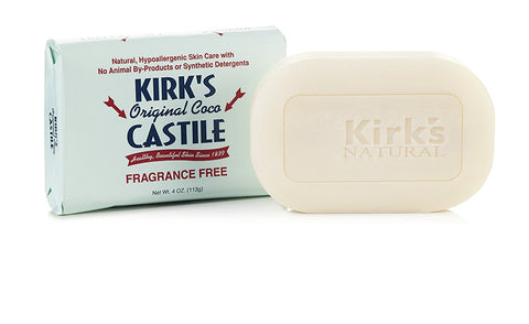 Kirk's Soap Original Coco Castile Fragrance Free Soap-4 Oz