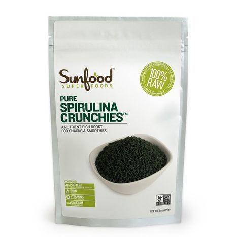 Sunfood Superfoods Spirulina Crunchies - 4 Ounces
