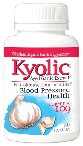 Kyolic Aged Galic Extract Blood Pressure Health Formula-80 Capsules