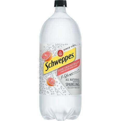 Schweppes Pink Grapefruit Seltzer Water - 2 Liters