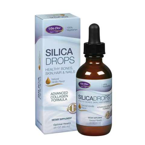 Life Flo Silica Drops For Healthy Bones,Skin,Hair & Nails-2 Oz