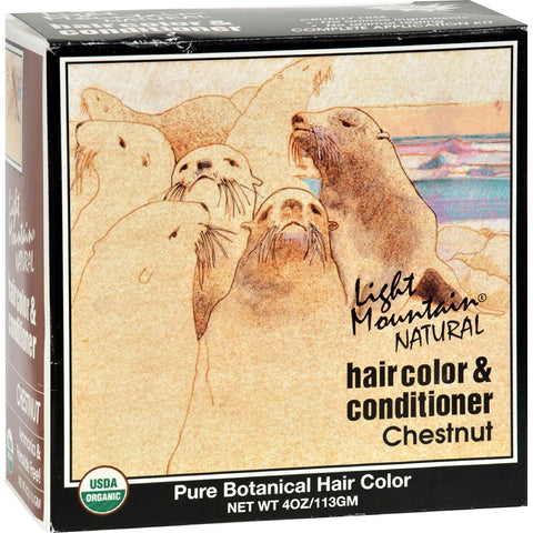 Light Mountain Natural Hair Color & Conditioner Chestnut-4 Oz