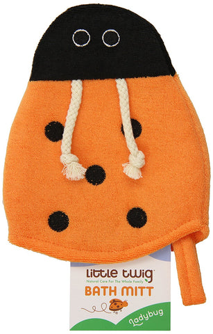Little Twig Bath Mitt Ladybug