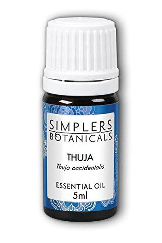 Simplers Botanicals Organic Thuja Oil Thuja Occidentalis-0.17 Oz