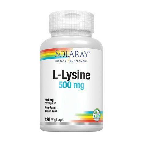 Solaray L-Lysine 500 mg - 120 Vegcaps