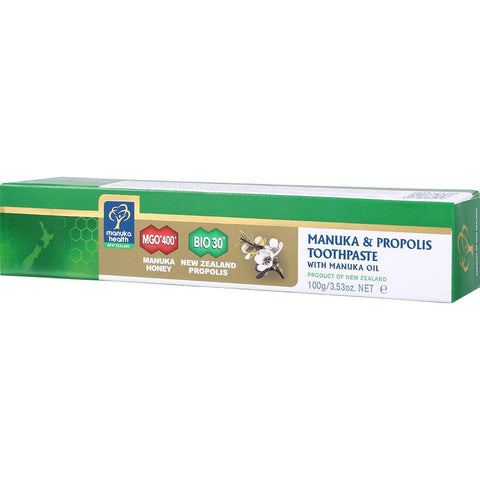 Manuka Health Manuka & Prapolis Toothpaste With Manuka Oil-3.53 Oz