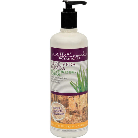 Millcreek Botanicals Aloe Vera & Paba Moisturizing Lotion-16 Oz