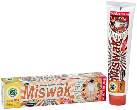 Al-Riyan Organic Miswak Herbal Toothpaste-7.5 Oz