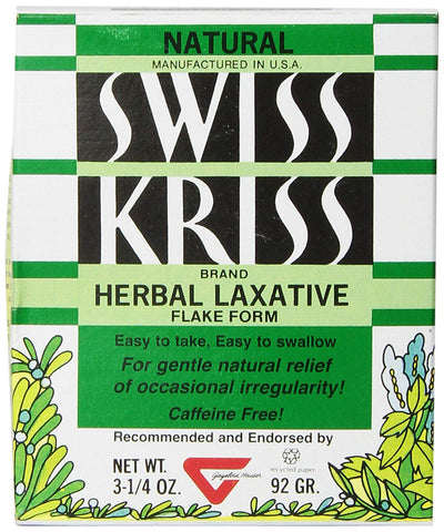Natural Swiss Kriss Herbal Laxative Flake Form-3.25 Oz