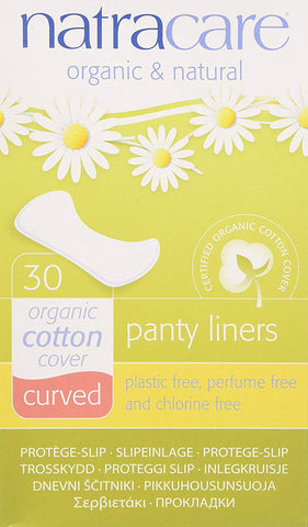 Natra Care Organic Cotton Cover Curved Panty Liners-30 Liners