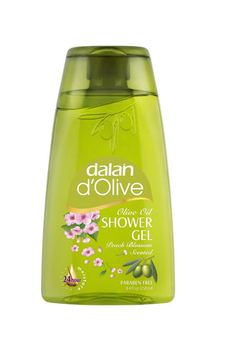 Dalan D'Olive Olive Oil Shower Gel Peach Blossom Scented-8.4 Oz