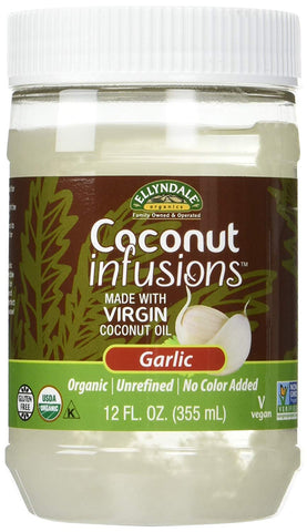 Ellyndale Foods Organic Coconut Infusions With Virgin Coconut Oil Garlic-12 Oz