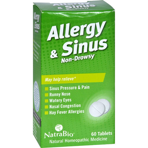 Natra Bio Allergy & Sinus Non- Drowsy-60 Tablets