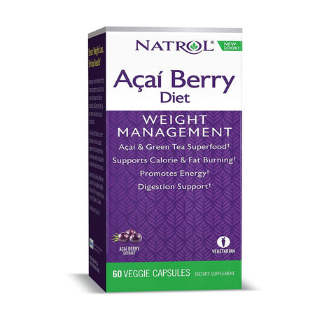 Natrol Acai Berry Diet Acai & Green Tea Super Food-60 Capsules