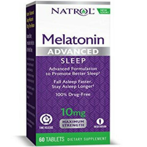 Natrol Advanced Sleep Melatonin 10 Mg-60 Tablets