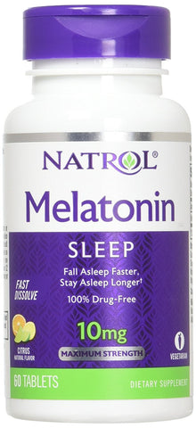 Natrol Melatonin 10 Mg Fast Dissolve Citrus Flavor-60 Tablets