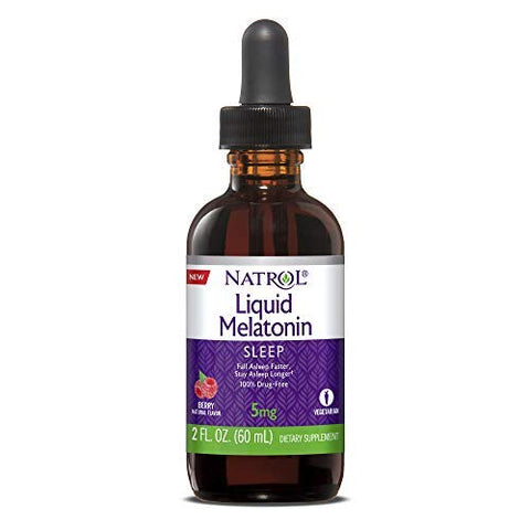 Natrol Liquid Melatonin 5 Mg Berry Flavor-2 Oz