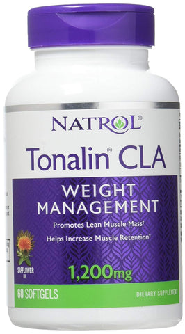 Natrol Tonalin CLA Safflower Oil 1200 Mg-60 Softgels