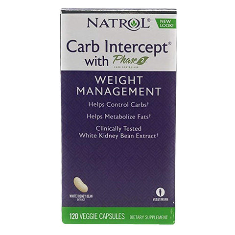 Natrol White Kidney Bean Carb Intercept-120 Capsules