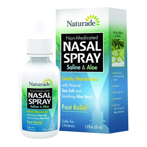 Naturade Nasal Spray Saline & Aloe Fast Relief-1.5 Oz