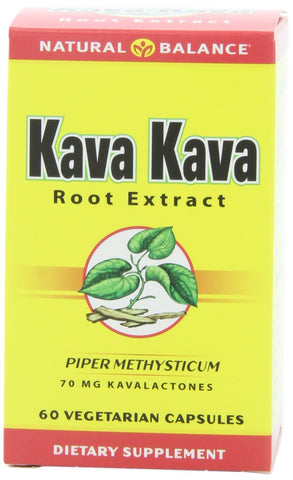 Natural Balance Kava Kava Root Extract Piper Methysticum 70 Mg-60 Vegetarian Capsules