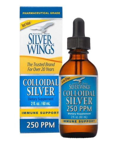 Natural Path Silver Wings Colloidal Silver Immune Support 250 PPM-2 Oz