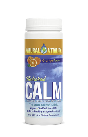 Natural Vitality Calm The Anti Stress Drink Orange Flavor-8 Oz