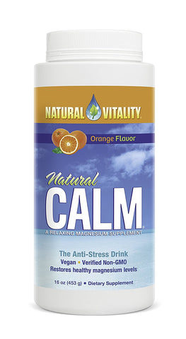 Natural Vitality Calm The Anti Stress Drink Orange Flavor-16 Oz