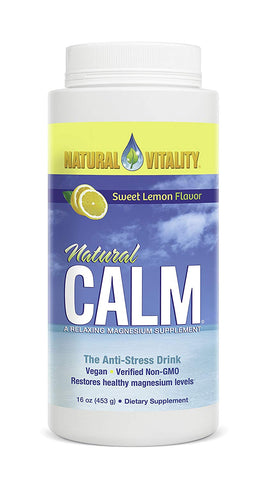 Natural Vitality Calm The Anti Stress Drink Sweet Lemon Flavor-16 Oz