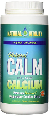 Natural Vitality Calm Plus Magnesium-Calcium Drink Unflavored-16 Oz