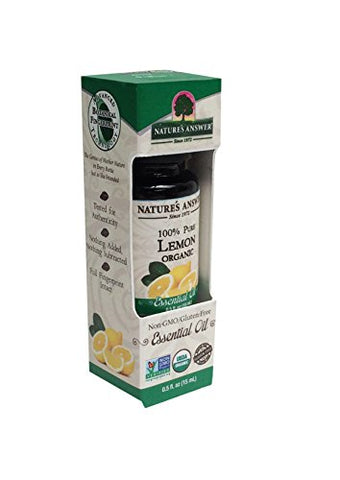 Nature's Answer Organic Lemon Oil-0.5 Oz