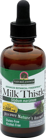Nature's Answer Milk Thistle Silybum Marianum 2000 Mg-2 Oz