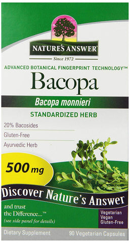 Nature's Answer Bacopa Standardized 500 Mg-90 Vegetarian Capsules